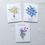 Set of 6 or 12 Mixed Spiritual Bouquet Cards