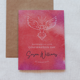 Custom Watercolor Catholic Confirmation Card