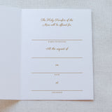 Floral Mass Intention Card