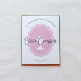 Custom Girls First Holy Communion Card