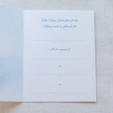 Blue Holy Spirit Mass Intention Card