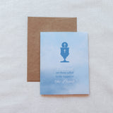 Blue Holy Spirit Mass Intention Card
