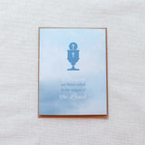 Blue Holy Spirit Mass Intention Card