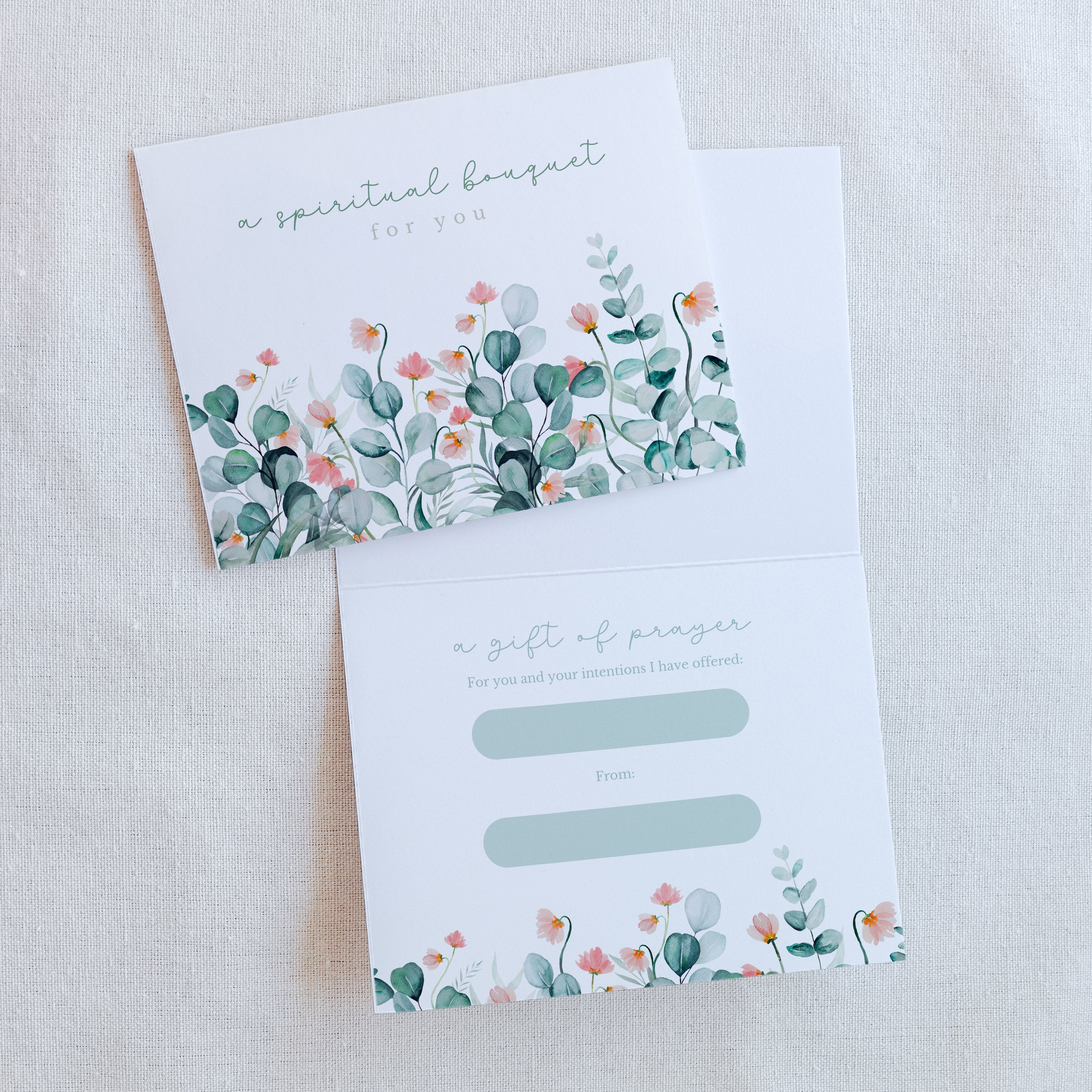 Spiritual Bouquet Cards