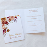 Fall Bouquet Mass Intention Card