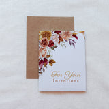 Fall Bouquet Mass Intention Card