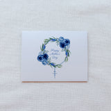 Mother's Day Card - Blue Floral Rosary