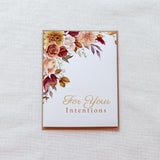Fall Bouquet Mass Intention Card