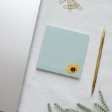 Ad majorem Dei gloriam Sunflower Handmade Notepad - 4x4