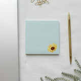 Ad majorem Dei gloriam Sunflower Handmade Notepad - 4x4