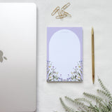 To Pray For Purple Garden Handmade Notepad - 4x6