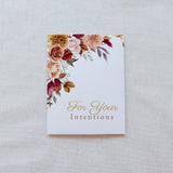 Fall Bouquet Mass Intention Card