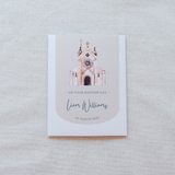 Custom Baptism Card Watercolor Church