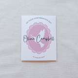 Custom Girls Confirmation Card