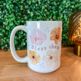 Bless Them, Change Me Floral Coffee Mug