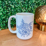 Offer it Up Floral Coffee Mug