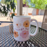Bless Them, Change Me Floral Coffee Mug
