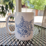 Offer it Up Floral Coffee Mug