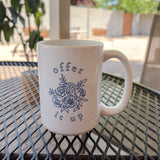 Offer it Up Floral Coffee Mug