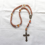 Our Lady of Guadalupe Bronze and Carnelian Rosary