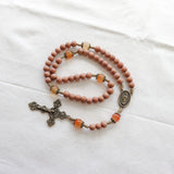 Our Lady of Guadalupe Bronze and Carnelian Rosary
