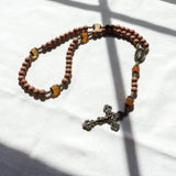Our Lady of Guadalupe Bronze and Carnelian Rosary