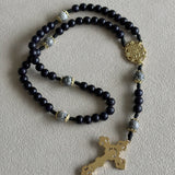 Miraculous Medal Black Wood Rosary
