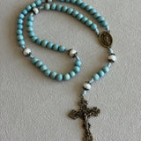Our Lady of Guadalupe Blue Pearl Rosary