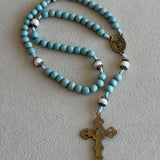 Our Lady of Guadalupe Blue Pearl Rosary