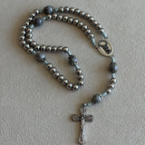 St Michael Stainless Steel Rosary