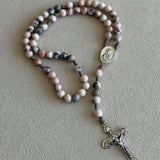 Immaculate Heart and Sacred Heart Stone Rosary