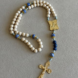 Madonna and Child White Rosary
