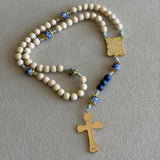 Madonna and Child White Rosary