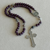 St Benedict Brown Wood Rosary