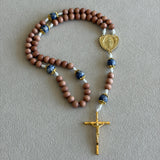 Rosewood Miraculous Medal Rosary