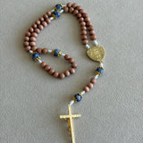 Rosewood Miraculous Medal Rosary
