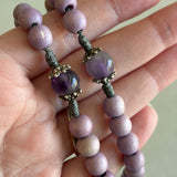 Purple Miraculous Medal Rosary