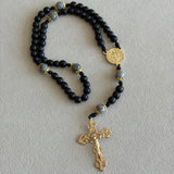 St Benedict Black and Gold Rosary