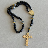 St Benedict Black and Gold Rosary