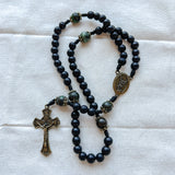 Saint Michael African Turquoise Rosary
