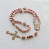 Our Lady of Guadalupe Pink and Rosewood Rosary