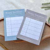 Rosary Intentions by the Decade Handmade Notepad