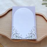 To Pray For Purple Garden Handmade Notepad