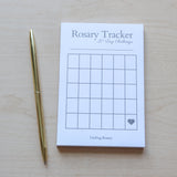 Rosary Prayer Tracker Handmade Notepad