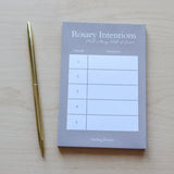 Rosary Intentions by the Decade Handmade Notepad