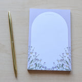 To Pray For Purple Garden Handmade Notepad