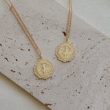 Fleur di Lis Miraculous Medal Necklace