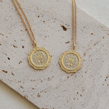 Fleur di Lis Miraculous Medal Necklace