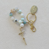 Sea of Galilee Rosary Keychain
