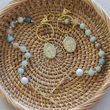 Sea of Galilee Rosary Keychain